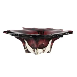 Plateau en verre, design italien, années 1970, fabriqué en Italie