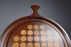 Plateau en wengé par Skjøde Skjern des années 1950