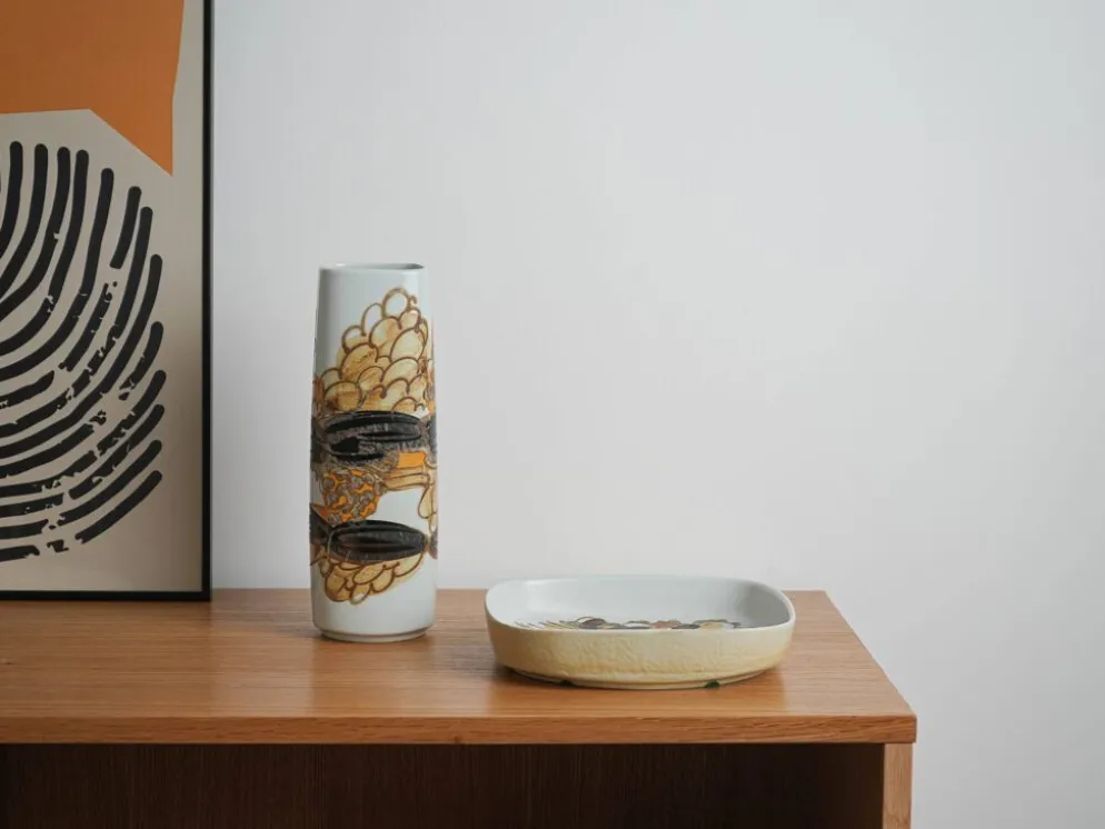 Plat en céramique, design danois, années 1960, fabriqué par Royal Copenhagen