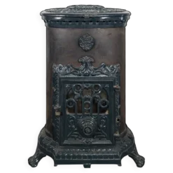 Poele à bois de marque Godin en fonte et acier