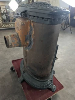 Poele à bois de marque Godin en fonte et acier