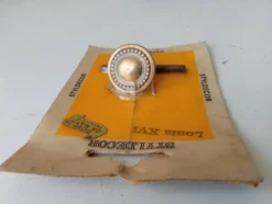 Poignée bouton de meuble vintage style Louis XVI doré à l' or fin