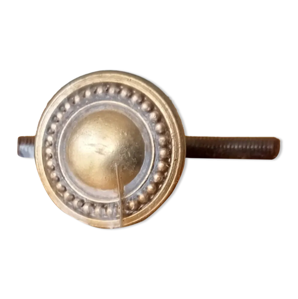 Poignée bouton de meuble vintage style Louis XVI doré à l' or fin