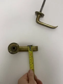 Poignée de porte en laiton Gio Ponti Art Déco années 1930 architecture italienne du milieu du siècle