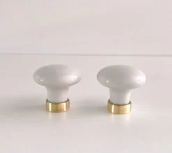 Poignée de porte en porcelaine