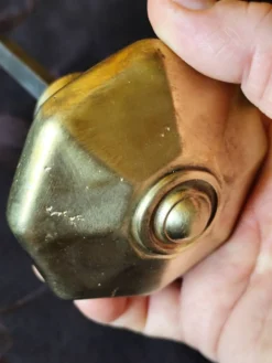 Poignée de porte octogonale en laiton style Louis Philippe-Restauration