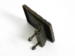 Poignée de poussée brutaliste en bronze par Alpan, Allemagne années 1970
