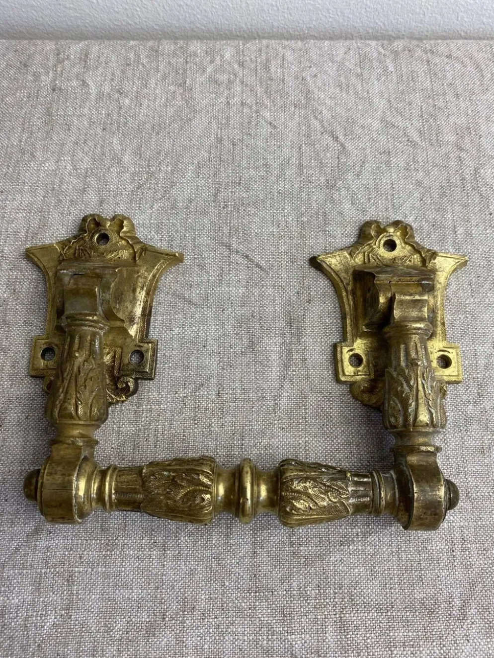 Poignées articulées en bronze