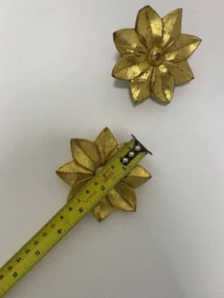 Poignées de porte en chêne doré sculptées à la main Gio Ponti Guglielmo Ulrich