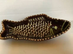 Poisson céramique alsacienne artisanale