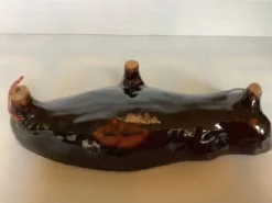 Poisson céramique alsacienne artisanale