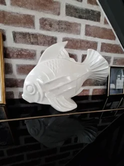 Poisson en céramique Art déco signé Lejan