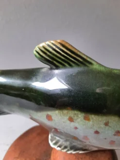 Poisson en céramique vintage