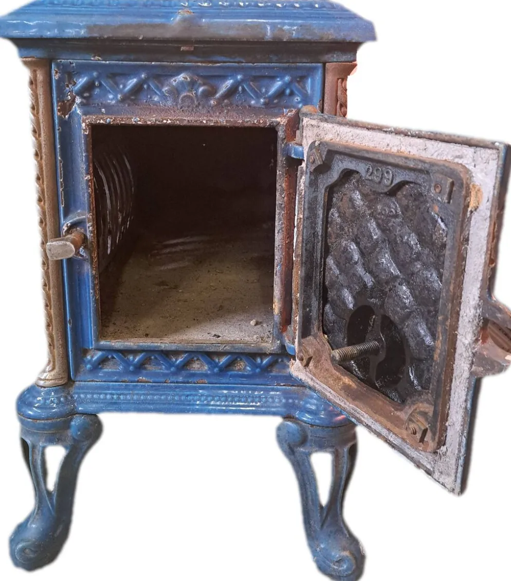 Poêle ancien décoratif Godin Chauffette n°299, 57x33x51cm