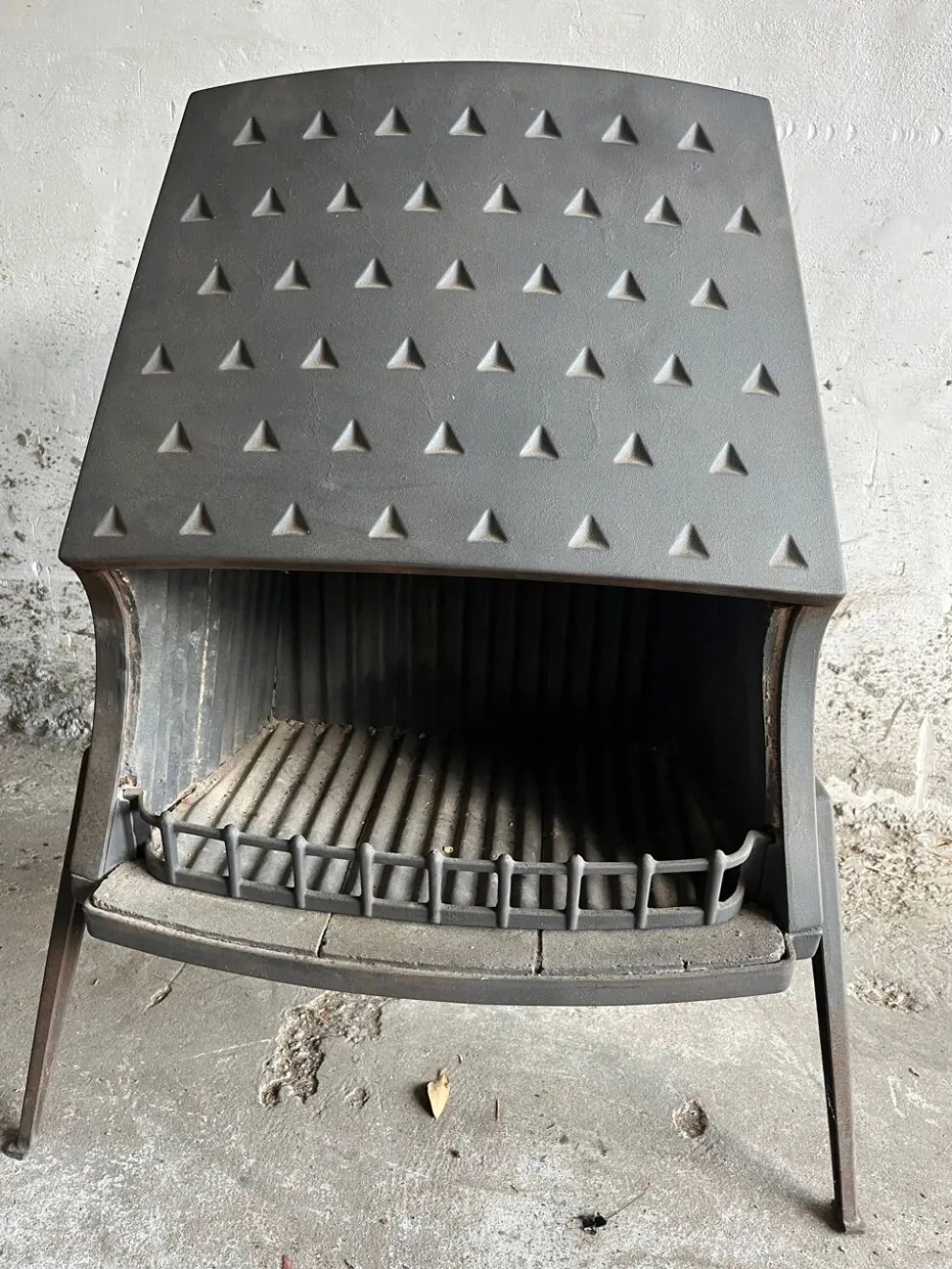 Poêle cheminée ouvert vintage Morsø