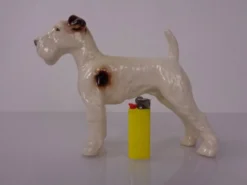 Porcelain Figurine of Fox Terrier, Denmark, 1950s