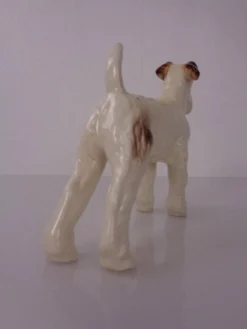 Porcelain Figurine of Fox Terrier, Denmark, 1950s