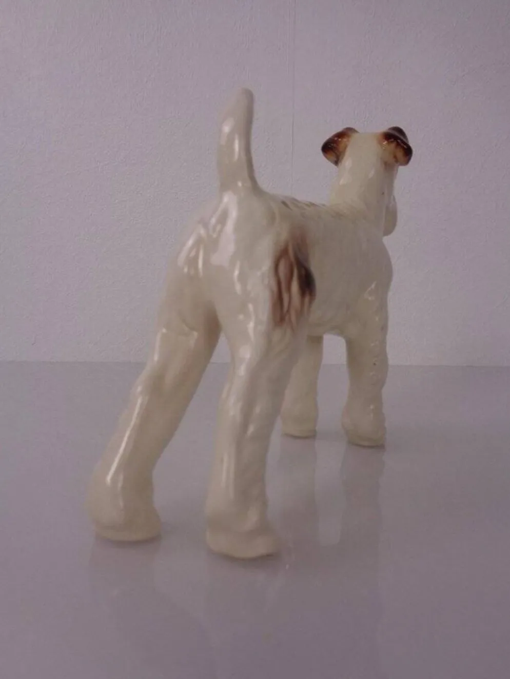 Porcelain Figurine of Fox Terrier, Denmark, 1950s