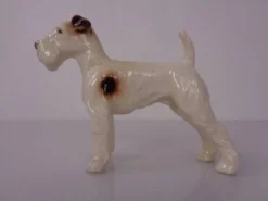 Porcelain Figurine of Fox Terrier, Denmark, 1950s