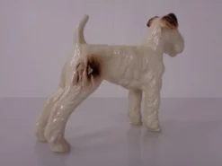 Porcelain Figurine of Fox Terrier, Denmark, 1950s