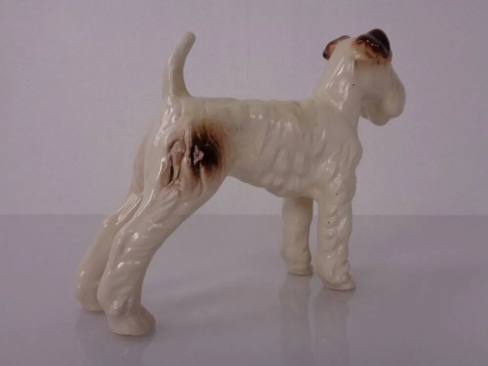 Porcelain Figurine of Fox Terrier, Denmark, 1950s