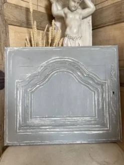Porte boiserie patine gris