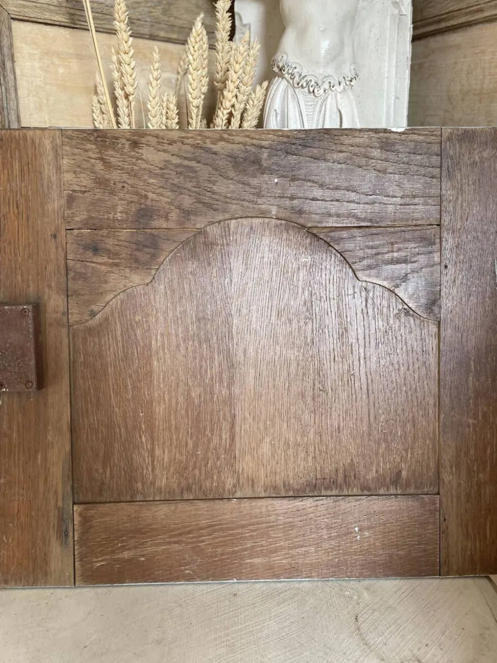 Porte boiserie patine gris