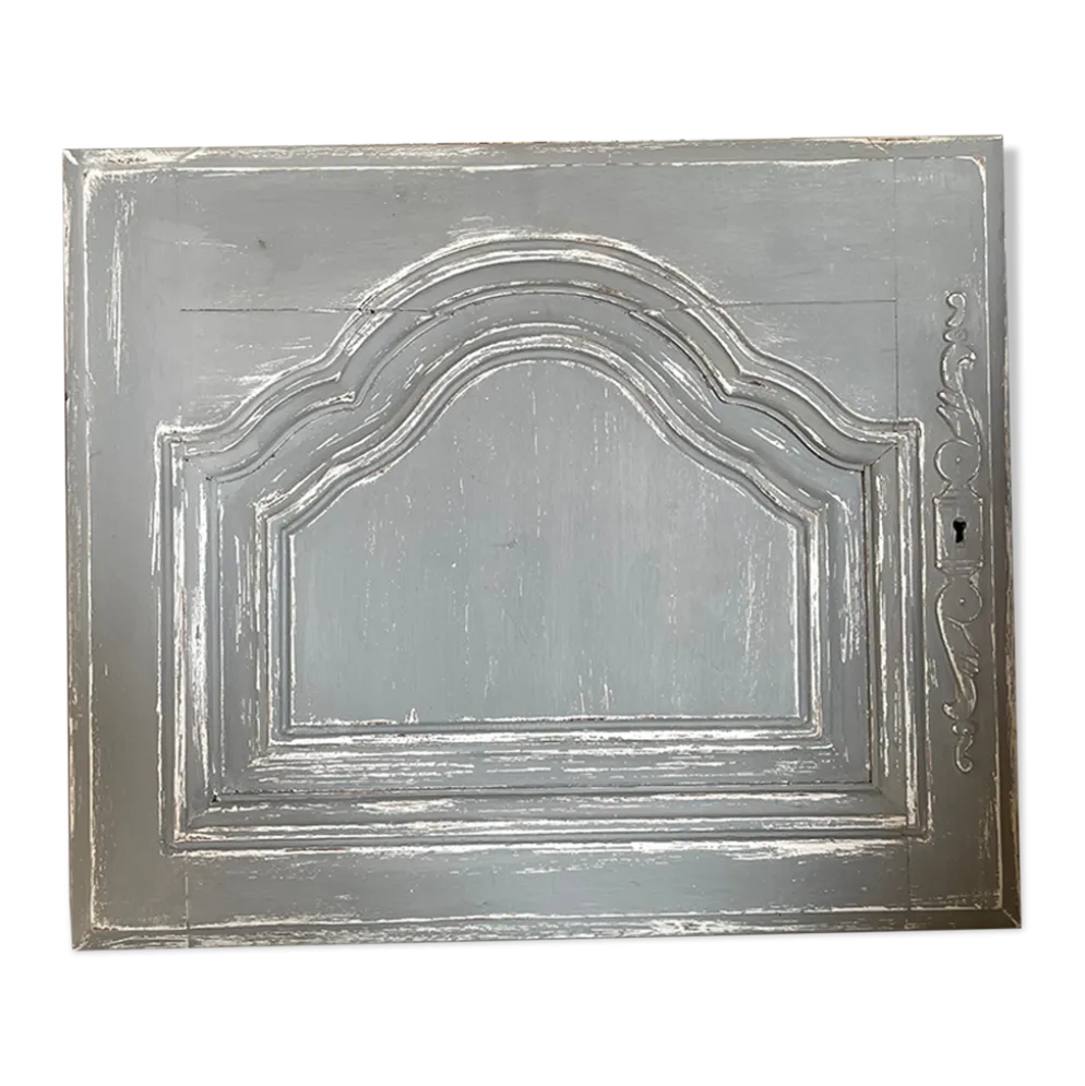 Porte boiserie patine gris