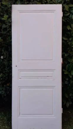 Porte de communication h216,5x87cm ancienne panneautée, moulurée