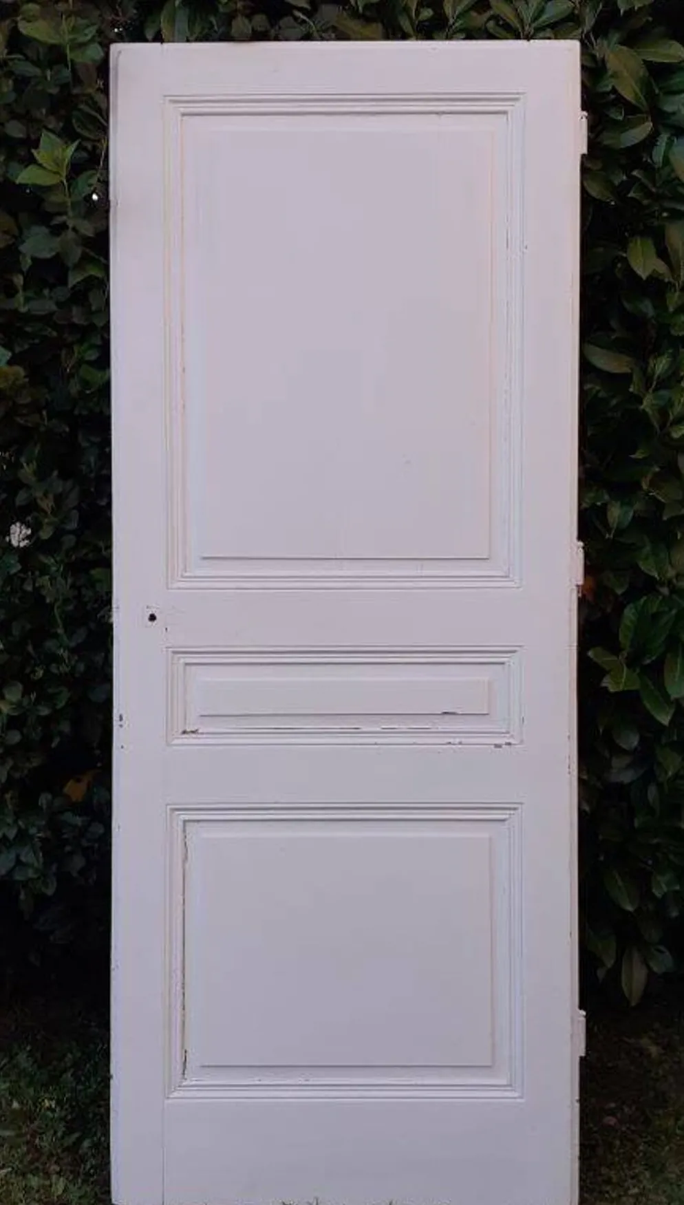 Porte de communication h216,5x87cm ancienne panneautée, moulurée