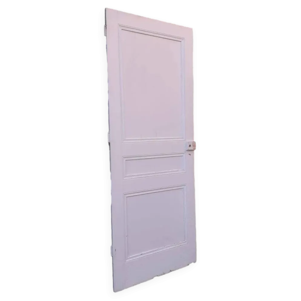 Porte de communication h216,5x87cm ancienne panneautée, moulurée