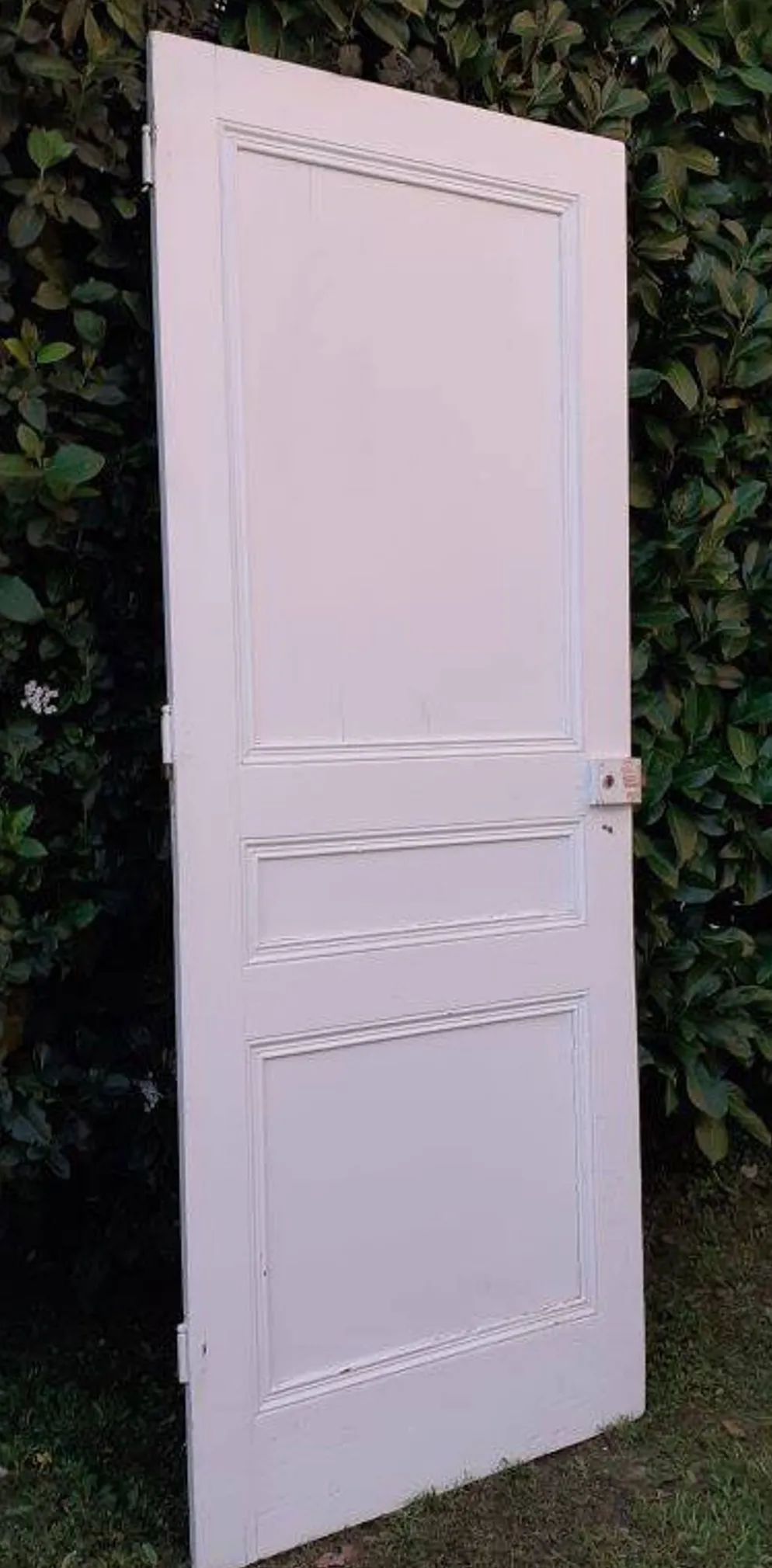 Porte de communication h216,5x87cm ancienne panneautée, moulurée