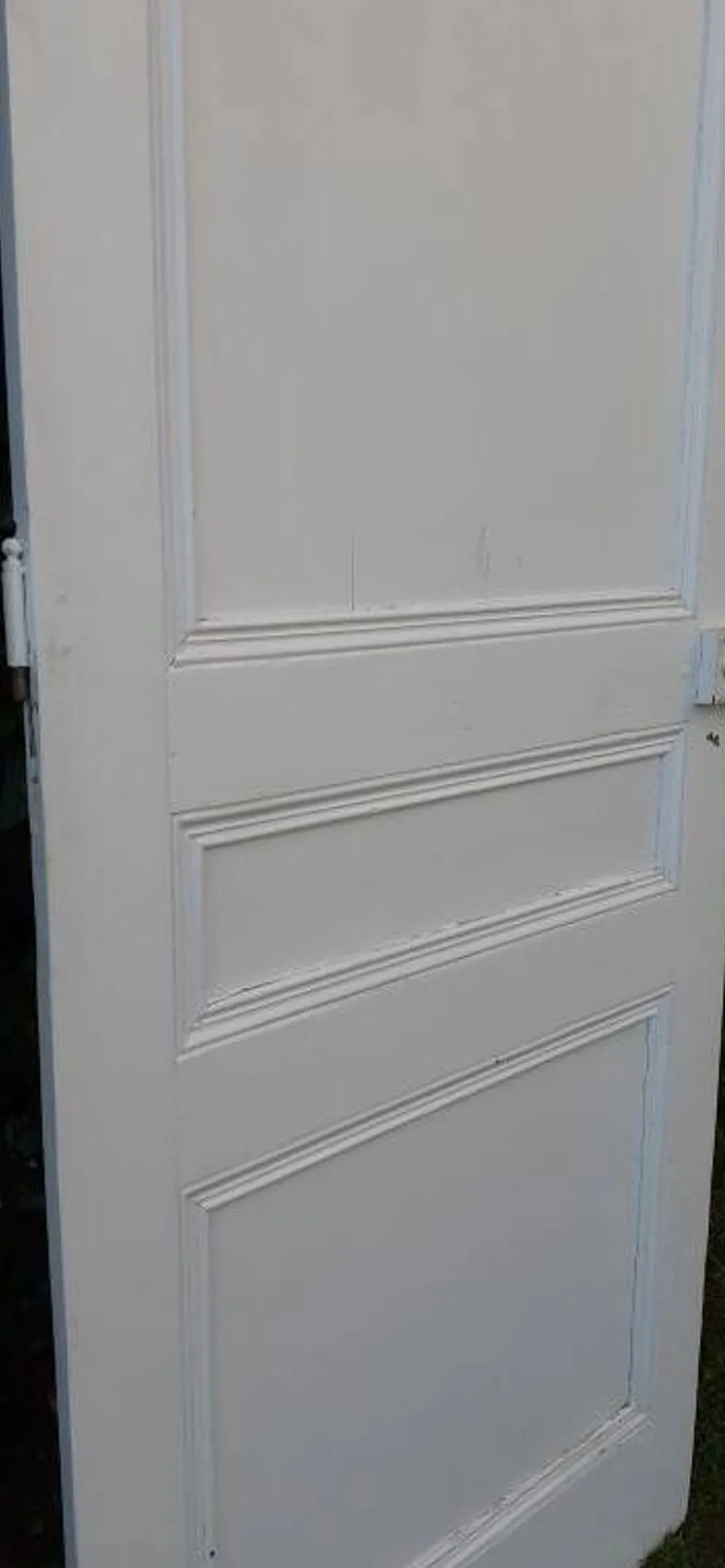 Porte de communication h216,5x87cm ancienne panneautée, moulurée