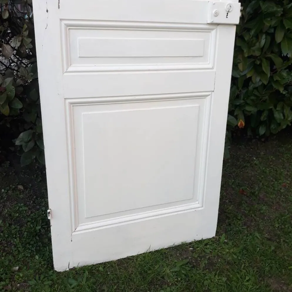 Porte de communication H220xL80,5cm ancienne panneautée moulurée