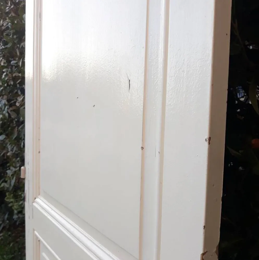 Porte de communication H220xL80,5cm ancienne panneautée moulurée