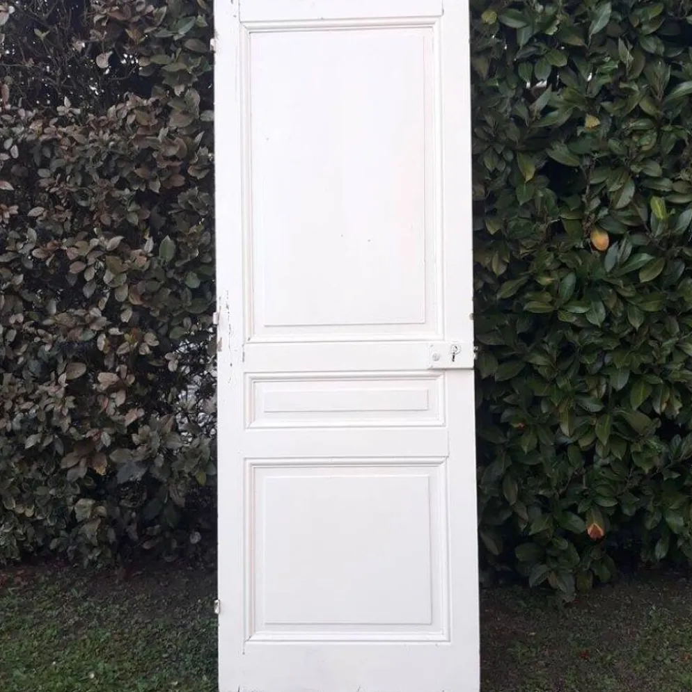Porte de communication H220xL80,5cm ancienne panneautée moulurée