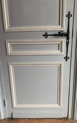 Porte de passage double face en sapin patiné XX siècle
