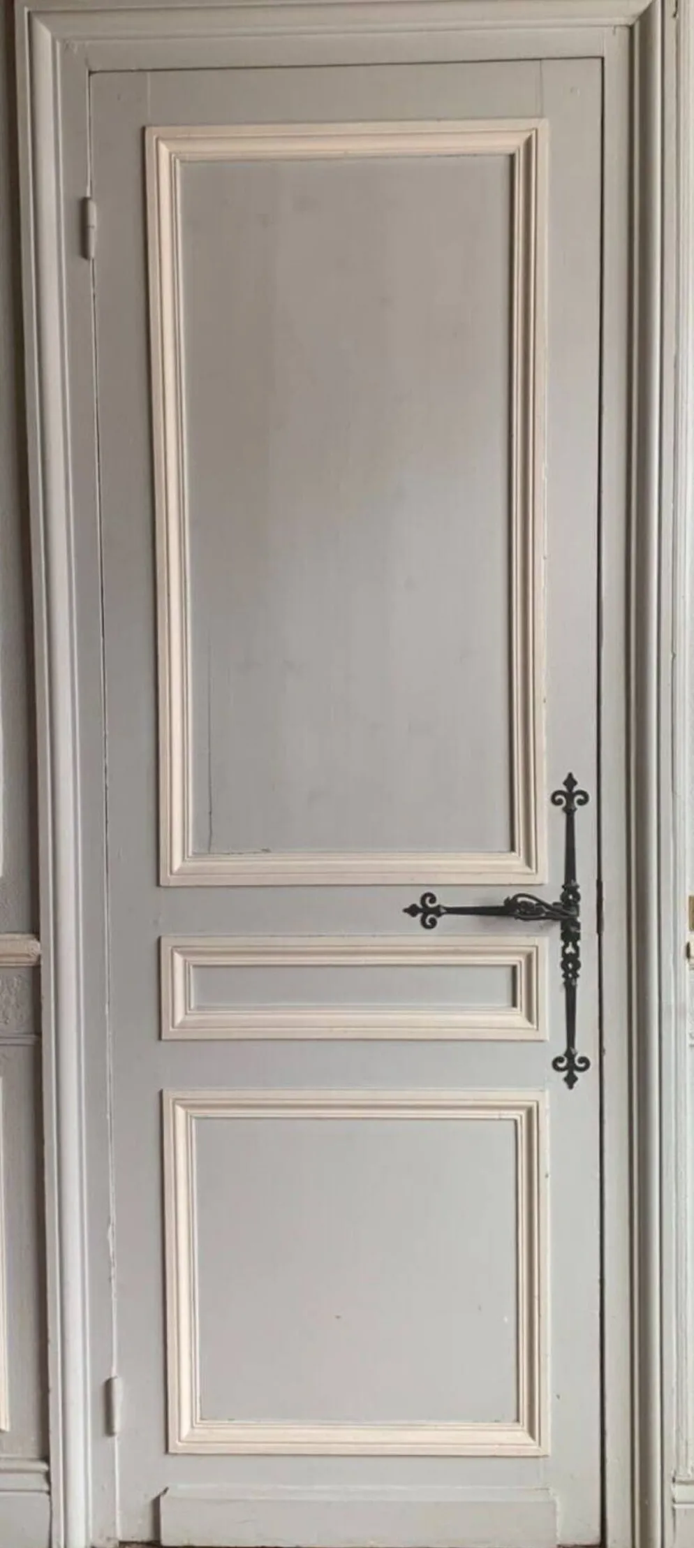 Porte de passage double face en sapin patiné XX siècle