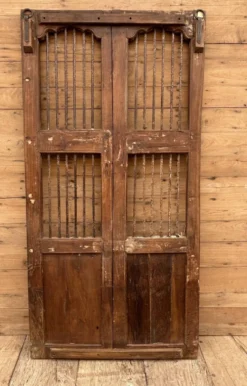 Porte de patio en teck birman