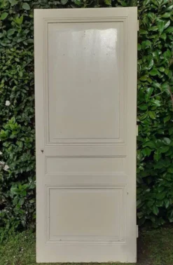 Porte de placard h221xl89,5cm ancienne panneautée, moulurée