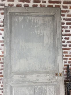 Porte de séparation XIXe double face en chêne