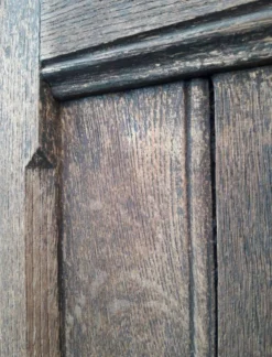Porte double d’entrée 227x142,2cm chêne serrure multipoints et son cadre