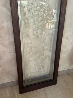 Porte en verre gravé, 1890s