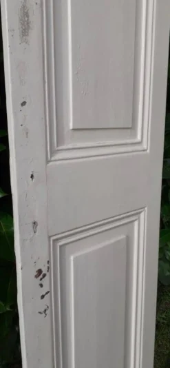 Porte h220x42cm étroite de placard ancienne panneautée moulurée