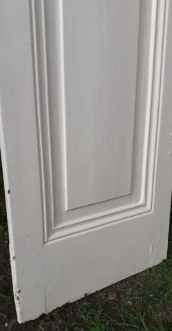 Porte h220x42cm étroite de placard ancienne panneautée moulurée