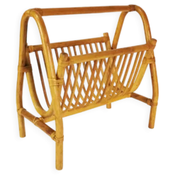 Porte-journaux en bambou du milieu du siècle, Allemagne, années 1960