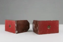 Porte-livres en marbre et métal Art Déco, France années 1930