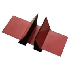 Porte-livres en plastique rouge Vintage Mid-Century Italian Modern Space Age