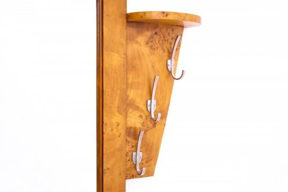 Porte-manteau Art Déco, Pologne, années 1940. Après rénovation.