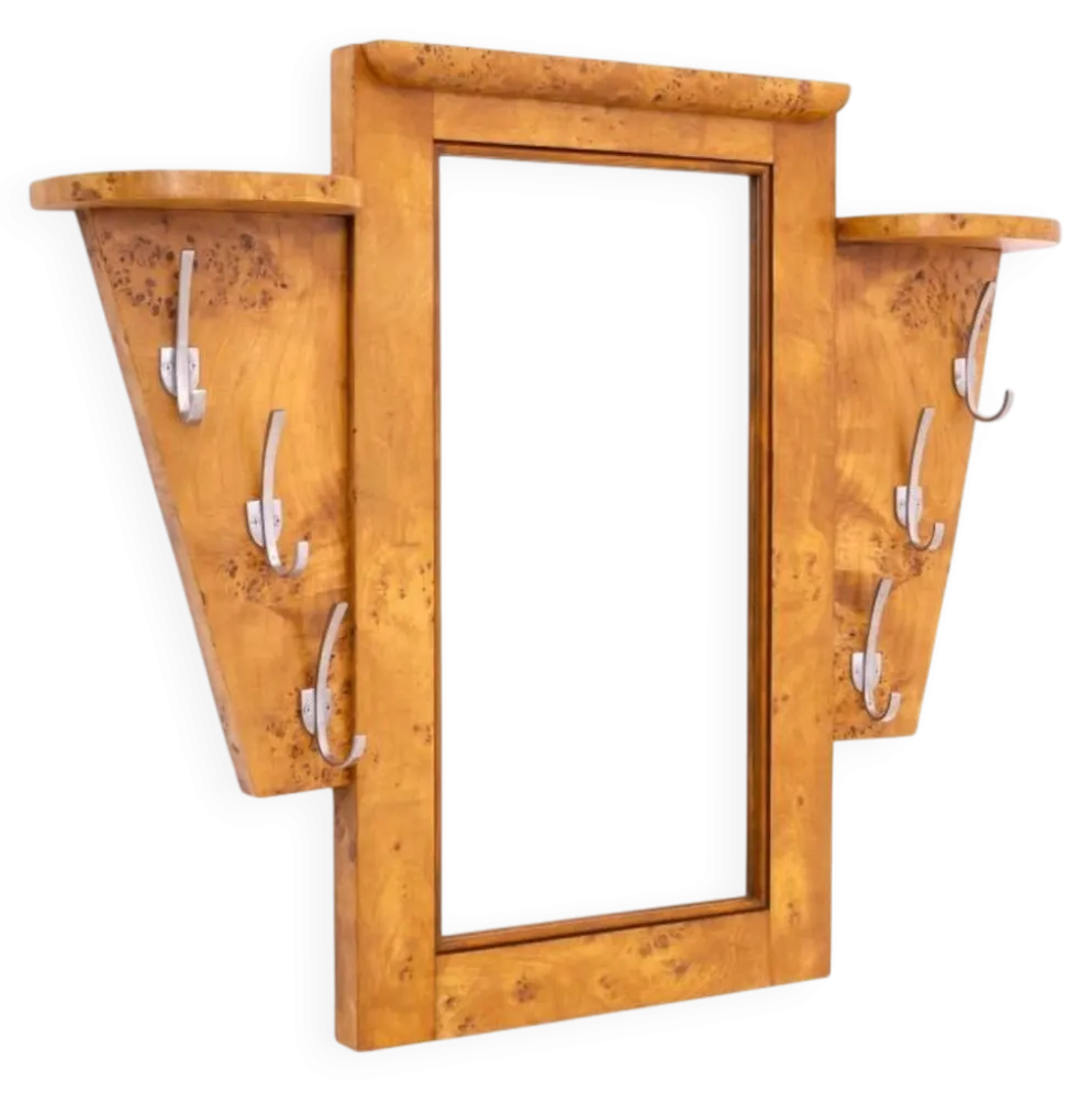 Porte-manteau Art Déco, Pologne, années 1940. Après rénovation.
